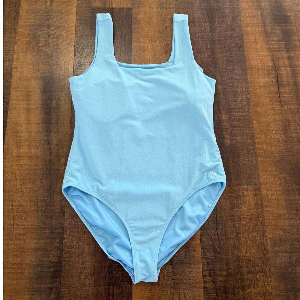 Albion The Margot One Piece Swimsuit Sky Blue Square Neck Moderate Coverage XXL